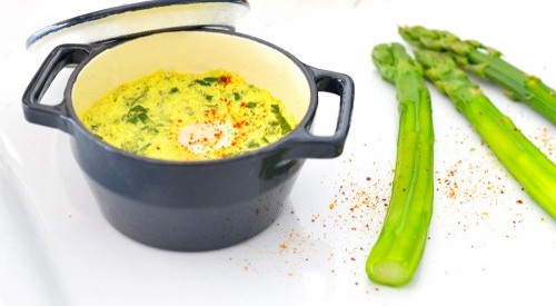 Faire un oeuf cocotte au lait de coco